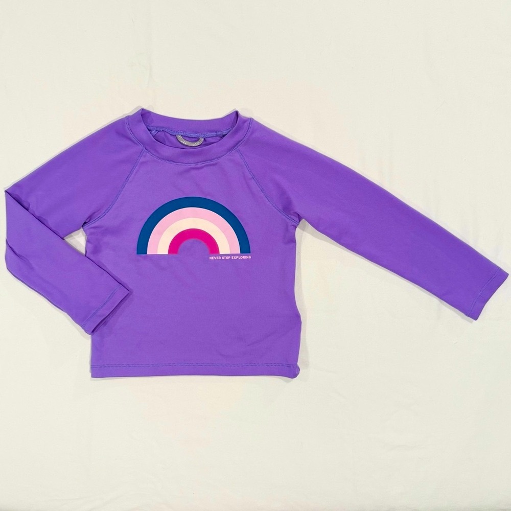 The North Face Swim Shirt Girls 2T Boys Rainbow Rash Guard UPF 40+ Summer Beach